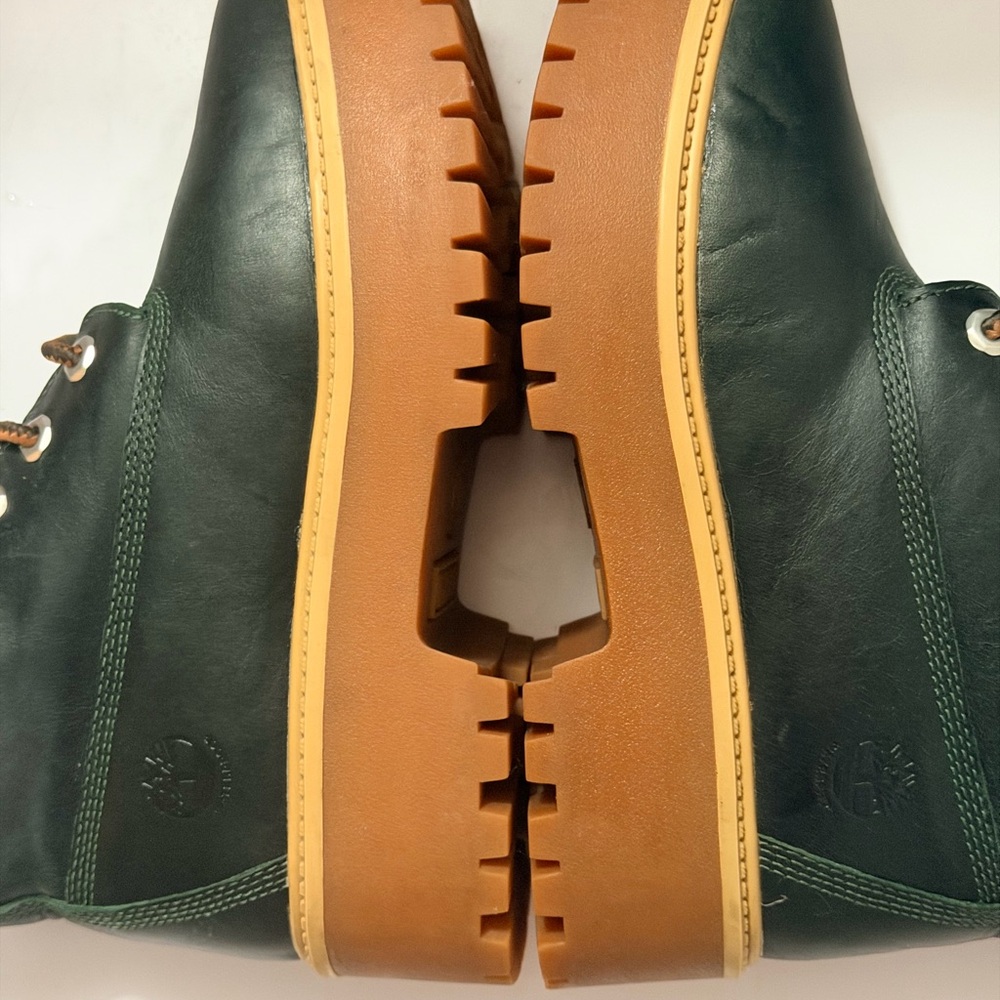 Timberland Dark Green and Brown Platform Boots - Picture 7 of 16